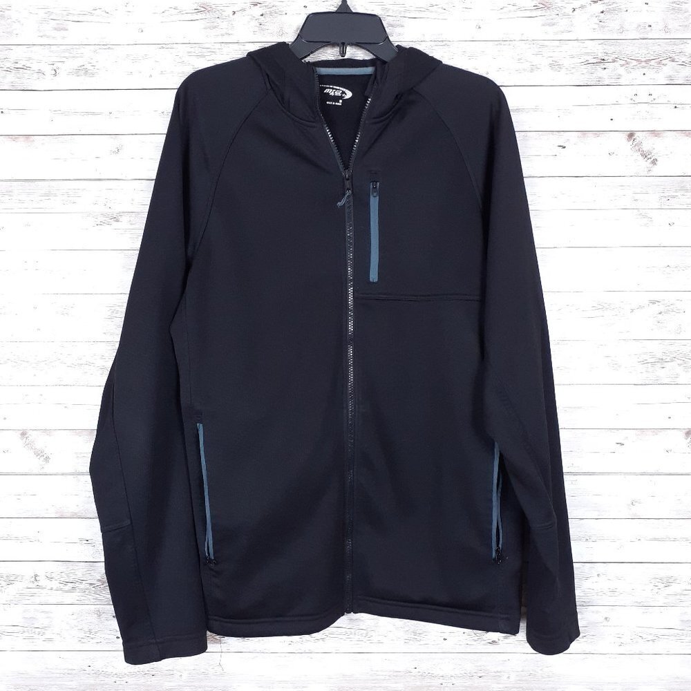 MTA Sport Mens Jacket M Full Zip Black 117A